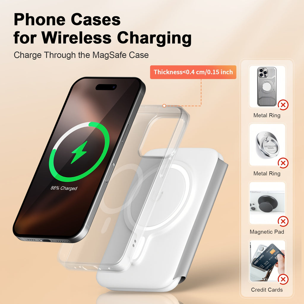 [3-In-1 Wireless Charger] Foldable Wireless Charging Station, 3-In-1 Wireless Charger, Magnetic Phone Charger, for Iphone 16 15 14/Pro/Plus/Pro Max/13 12/Pro Max, for Iwatch 9 8 7 6 5 4 3 2 Ultra 2 1, for Airpods 3 2 Pro