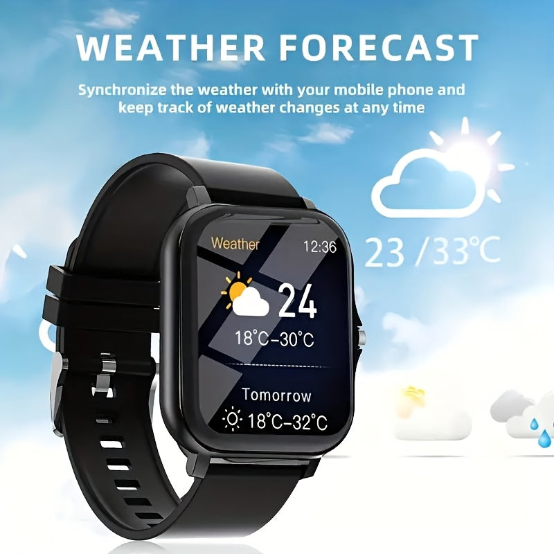 Brand New Large Screen Smart Watch, Compatible With IPhone/Android, HD Voice Call, Message Reminder, Multiple Sports Modes, Unisex, Suitable For Outdoor Sports, Daily Wear, Holiday Gifts, Valentine'S Day Gift