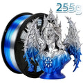 Dual-Color 3D Printing Filament PLA Material, PLA 250G, Diameter 1.75Mm +/- 0.02Mm High Precision, Suitable for Most 3D Printers, Vacuum Packaging, Smooth Printing, Reliable Quality, Suitable for Beginners And Hobbyists