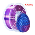 KELEIDI PLA Filament 3D Printing Consumables, Multi-color 1.75mm, High-speed Printing High Precision Strong Toughness Neat Wiring, Suitable for Most FDM Printers, 200g
