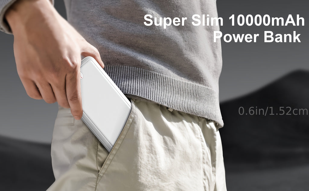 5V 2A Power Bank Portable Charger 10000mAh Battery Pack Portable Phone Charger, Outdoor Travel Essentials Portable Charger For Smartphones, Tablets, Heated Clothes., Etc. Gifts For Men Women.