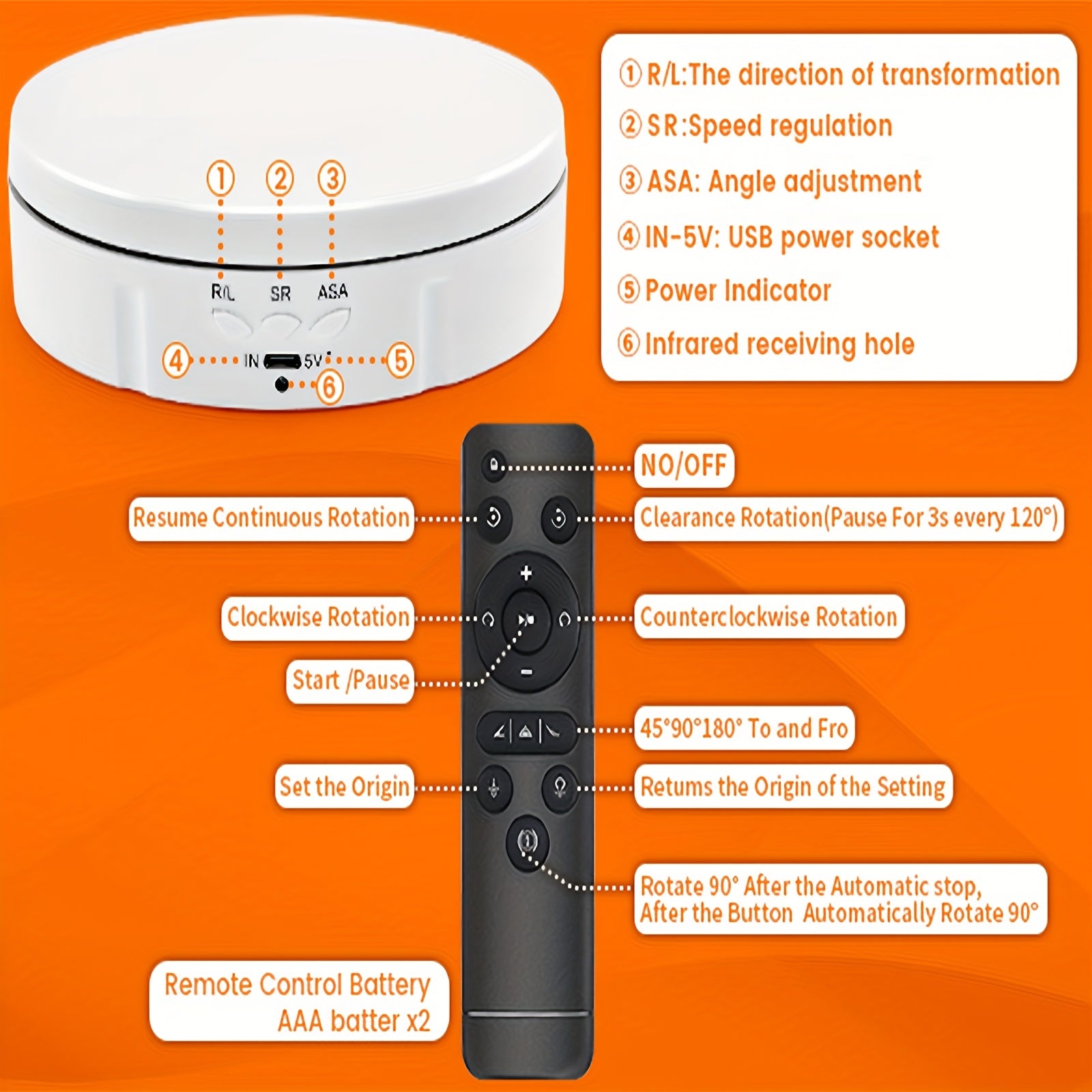 JANCHUN 3-In-1 Turner Cup Rotating Display Stand for Epoxy Glitter Tumbler, 360 Degree Rotating Display Stand, 5.74"/7.08"/8.06" Diameter, Automatic Remote Control Silent Rotation, Can Be Rotated in 360 Degrees