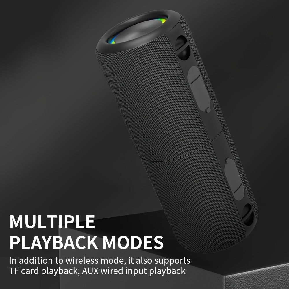 2-in-1 Wireless Speaker | Dual-channel Wireless Stereo Design with RGB Breathing Lights, Dual-mode Battery/USB Operation | Perfect for Indoor/Outdoor Parties, Offices, Bedrooms, Kitchens