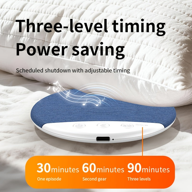 2pcs Sleep Speaker Pillow - Wireless 5.4 White Noise Generator Featuring Rain And Ocean Sounds, Lightweight 49G Sleep Headphones, 7-Day Battery Life, Automatic Shut-Off Timer
