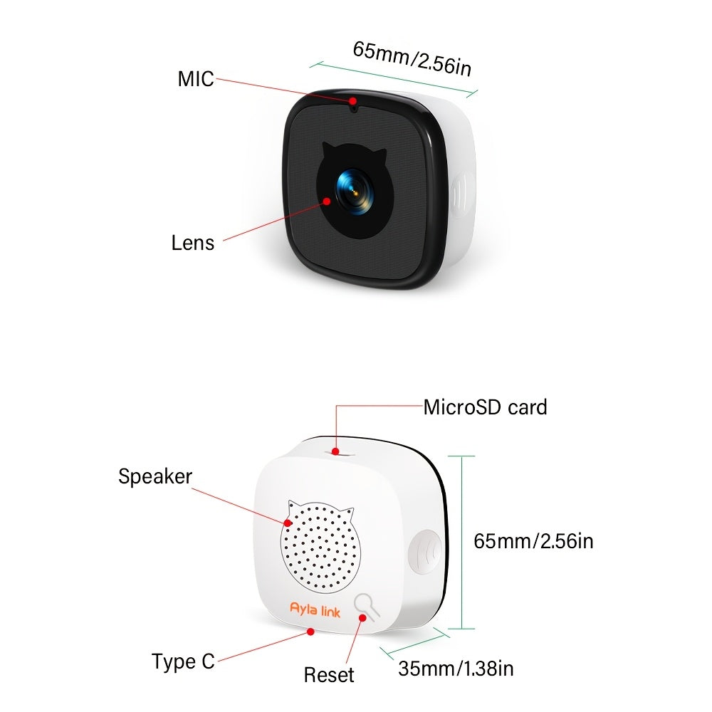 1pc/2pcs/4pcs Window Camera With 2.4G/5GHZ AI Motion Detection & Full-Color Night Vision - 3MP FHD Video, Wide Angle, Wi-Fi Monitored Camera Suitable For/Office Surveillance, App-Controlled