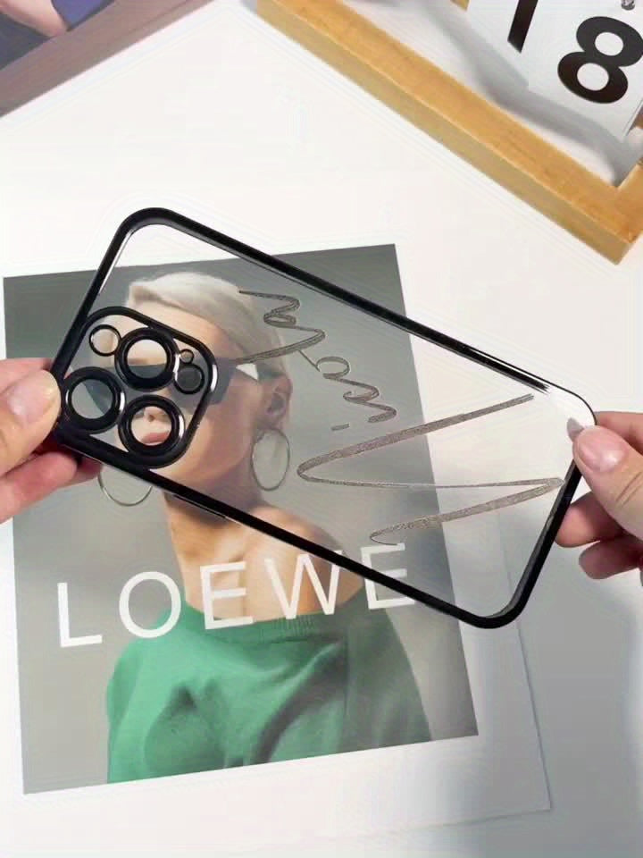 Phone Case - Customizable DIY Name Phone Case Featuring Calligraphy Design, for Iphone 17, 16, 15, 14, 13, 12, 11 Pro Max Plus Air, for Samsung Galaxy S25/ S24/ S23/ S22/ S21. Transparent Printed Phone Case, Perfect Surprise Gift