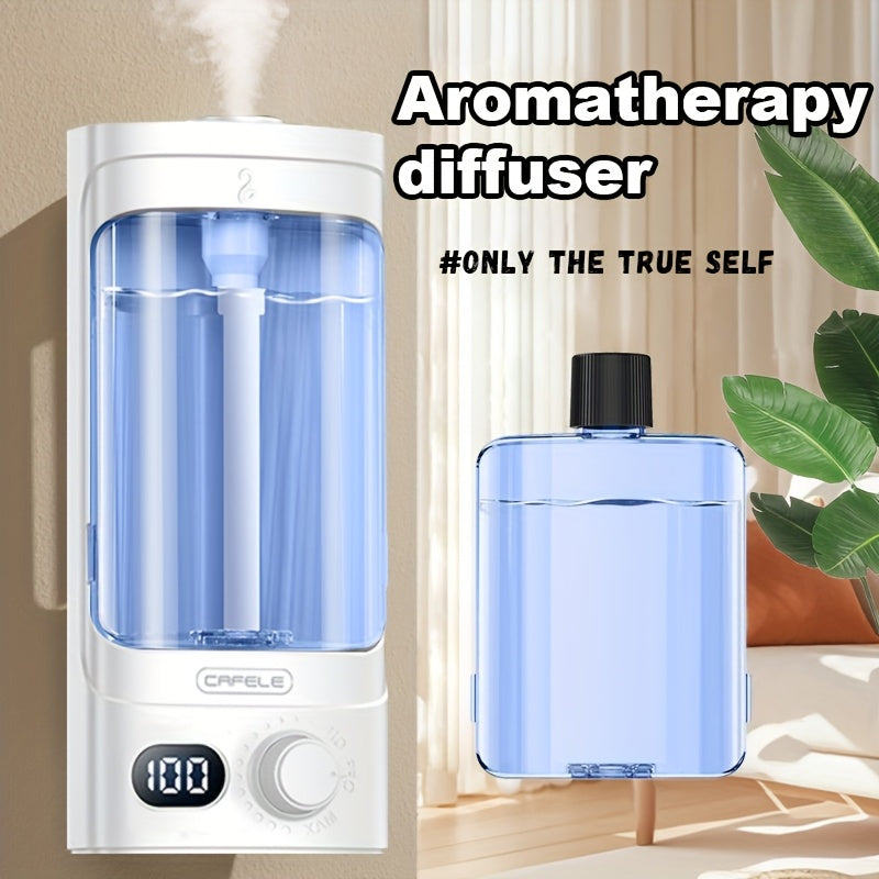 Aromatherapy Diffuser, Large-capacity Soundwave Technology Aroma Diffuser, Air Humidifier, Electric Essential Oil Diffuser, 100-level Adjustment, Automatic Shut-off, Suitable for Home, Office, And Pet Rooms, Household Product