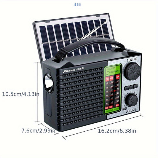 Portable Retro Radio Speaker with MP3 Player & - - Rechargeable Audio/Video Radio Suitable for Outdoor, Emergency, Camping, Compatible for Smartphones, - for, RV, and Power Outages