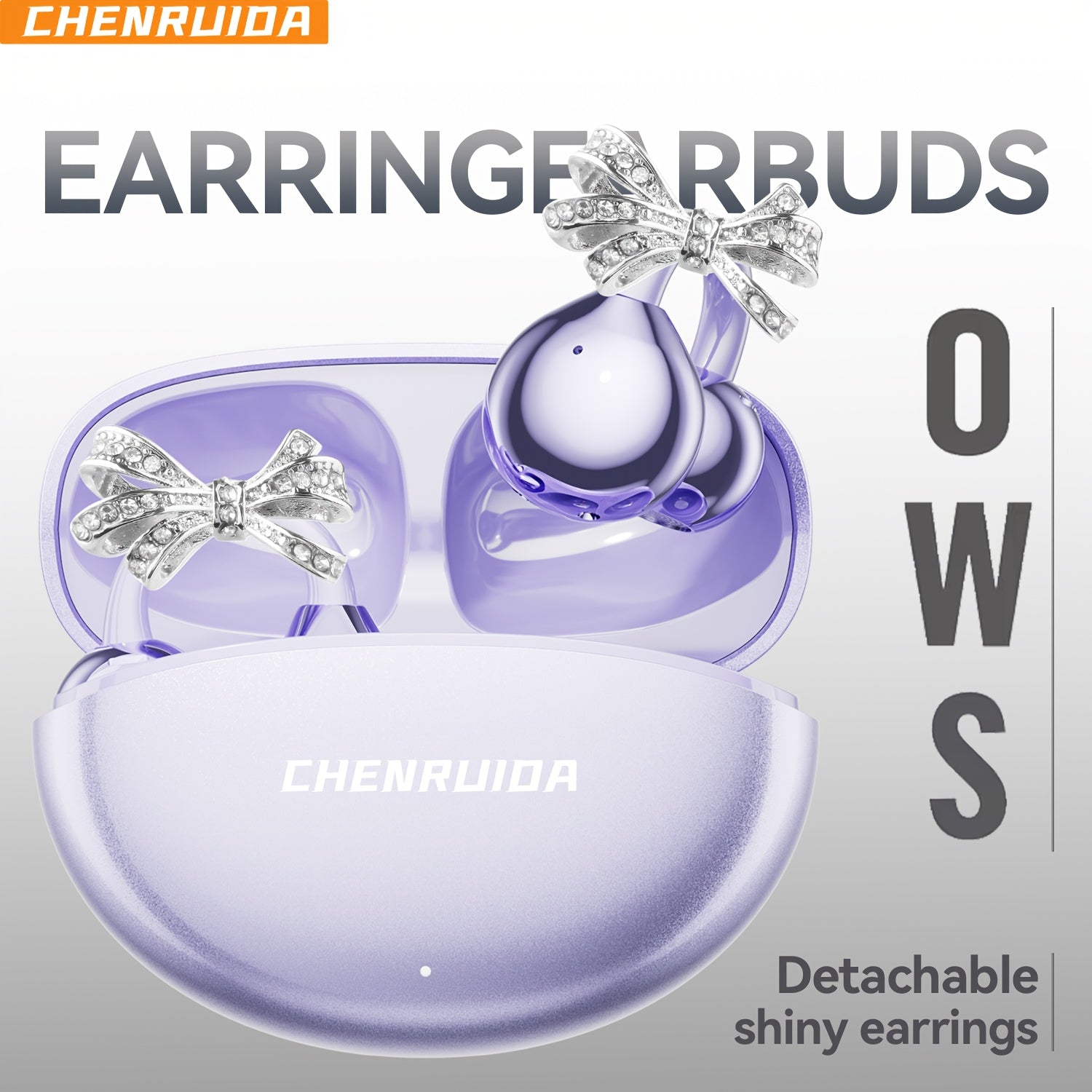 2025 New Wireless Earphones, Butterfly Earring Decoration, Microphone-Equipped Non-In-Ear Headphones, Gaming Couple Headphones, AI Translation Function, HD Calling Earphones, Compatible with Iphone And Android Phones, Christmas Gift