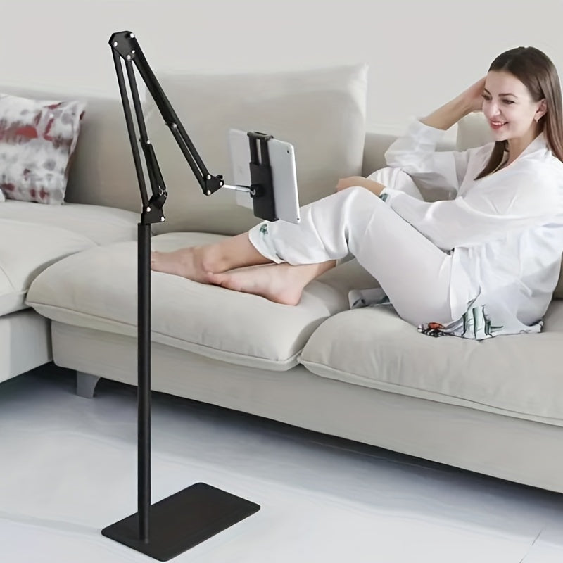 53. 15inches/68. 9inches Multifunctional FlexibleTablet Phone Floor Stand Holder Support Phone Pad Lounger Bed Mount Bracket Live Broadcast Support Fram