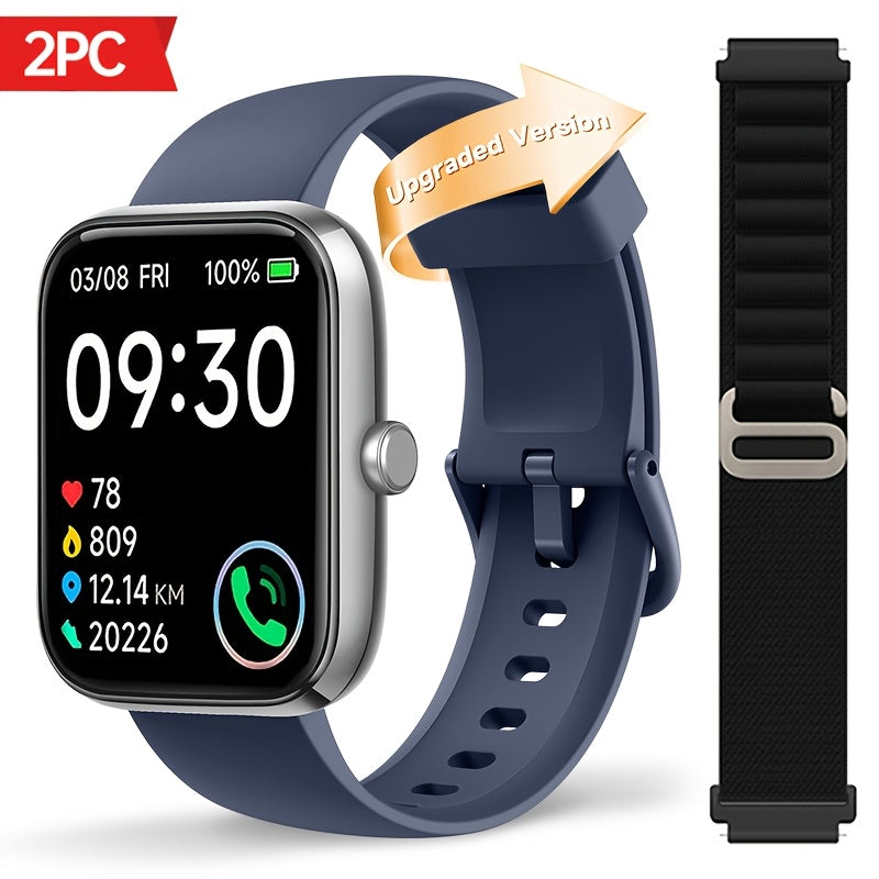 FAWEIO Smart Watch For Men Women With Alexa Built-in, 1.95" Smartwatch With Wireless Call, 100+ Sport Modes, Fitness Activity Tracker Pedometer, For IPhone & Android, Birthday Gifts, Mother'S Day Gift