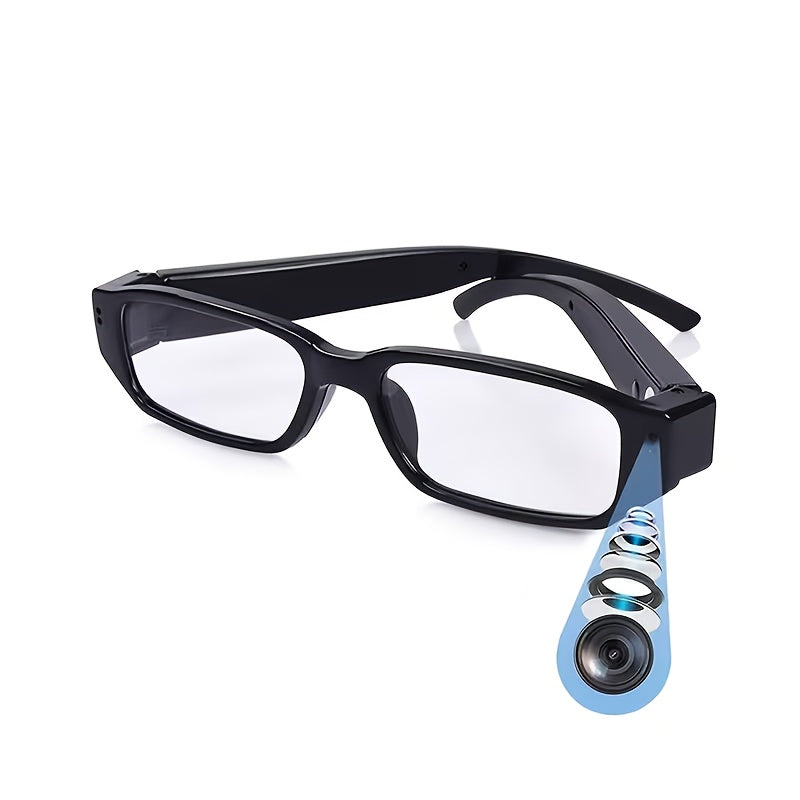 [1080P] Includes A 32GB TF Card, 1080P HD Mini Video Glasses Camera, Portable Digital Recorder With TF Card Slot, No Driver Required For Easy PC Or Laptop Connection. USB-Powered Glasses For Sports, Outdoor Activities, And Meetings. With These Glasses