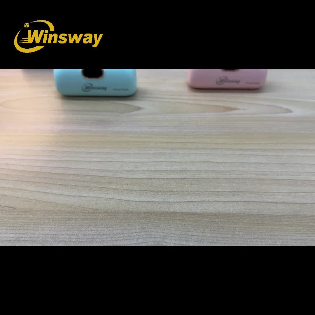 [Winsway | Fast Charging] Winsway 5000mAh Mini Portable Charger | Fast Charging Type-C Metal Plug | LED LCD Display | For iPhone 17/16/15Pro/Pro Max/Pad Pro/Android | Compact Gift