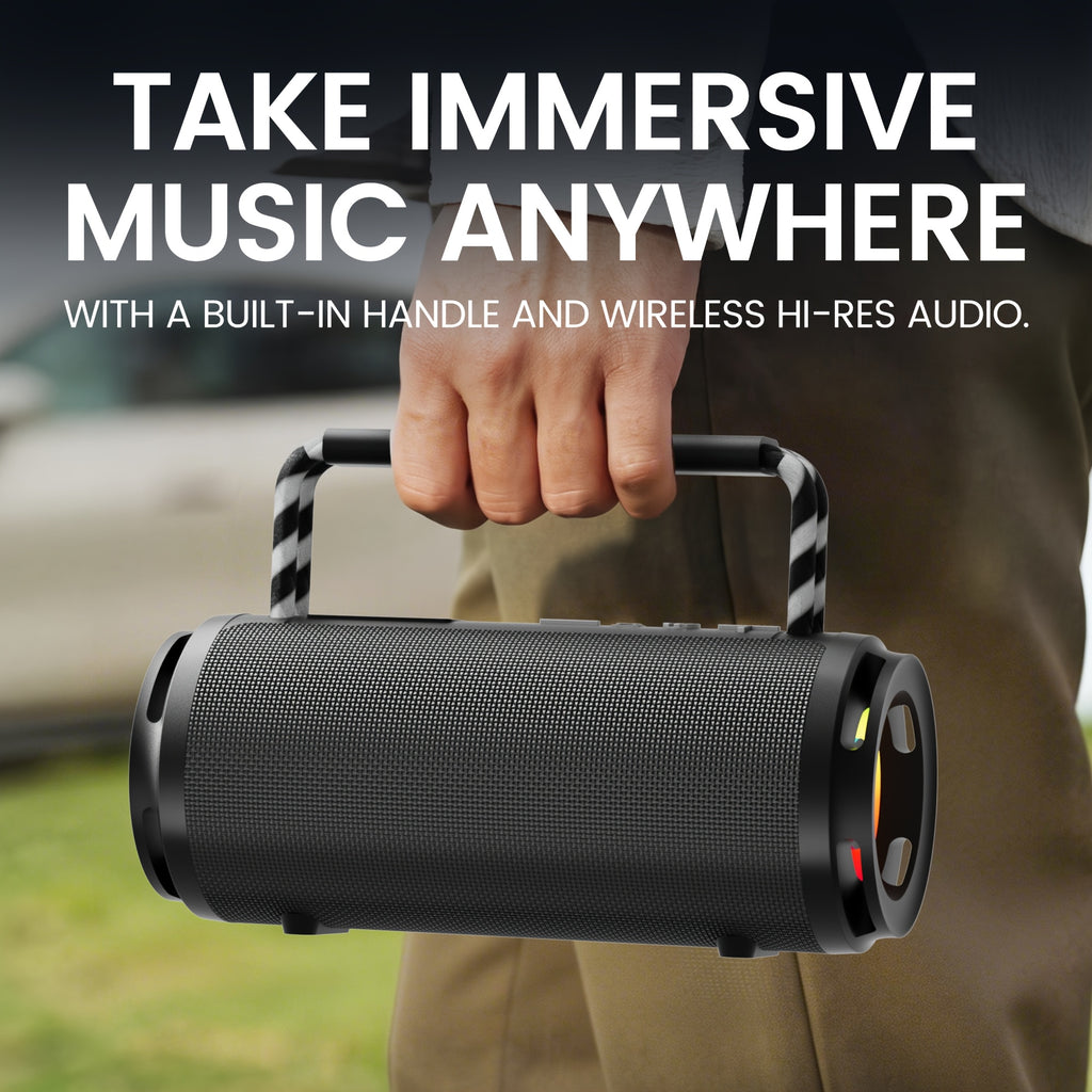 Wireless Speaker High Quality Portable Audio with RGB HD Sound Durable Design Built In Carry Strap And Rechargeable Battery for Sports/Home/Party/Valentine's Day/Anniversary/Gifts/Travel