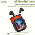 The New HTC NE20 TWS Wireless Headphones Feature 131 Language Translation, High-definition LED Display And High-fidelity Wireless Headphones. They Are Suitable for Office Use, Sports, Study And Audio Calls. Built-in Microphone. Birthday Gift