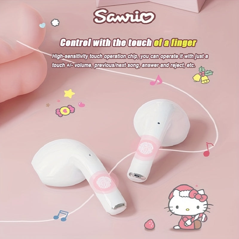 [Authorized] Wireless Headphones, Kuromi Pompompurin My Melody Melody, 5 Different Styles Available, Cute Design Gaming Earbuds Unique Style, Convenient for Smart Calls, Suitable for Daily Exercise And Outings, Learning Holiday Gifts