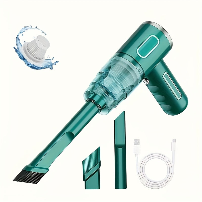 [Belibuy Wireless Mini Vacuum] Belibuy Wireless Mini Vacuum Cleaner | Cordless Handheld Vacuum with Strong 3KPa Suction, USB-Powered, Portable Compact Design, Long Reach Tube & Brush Heads, Lightweight for Car, Home, Office, Electronics - Ideal for Small