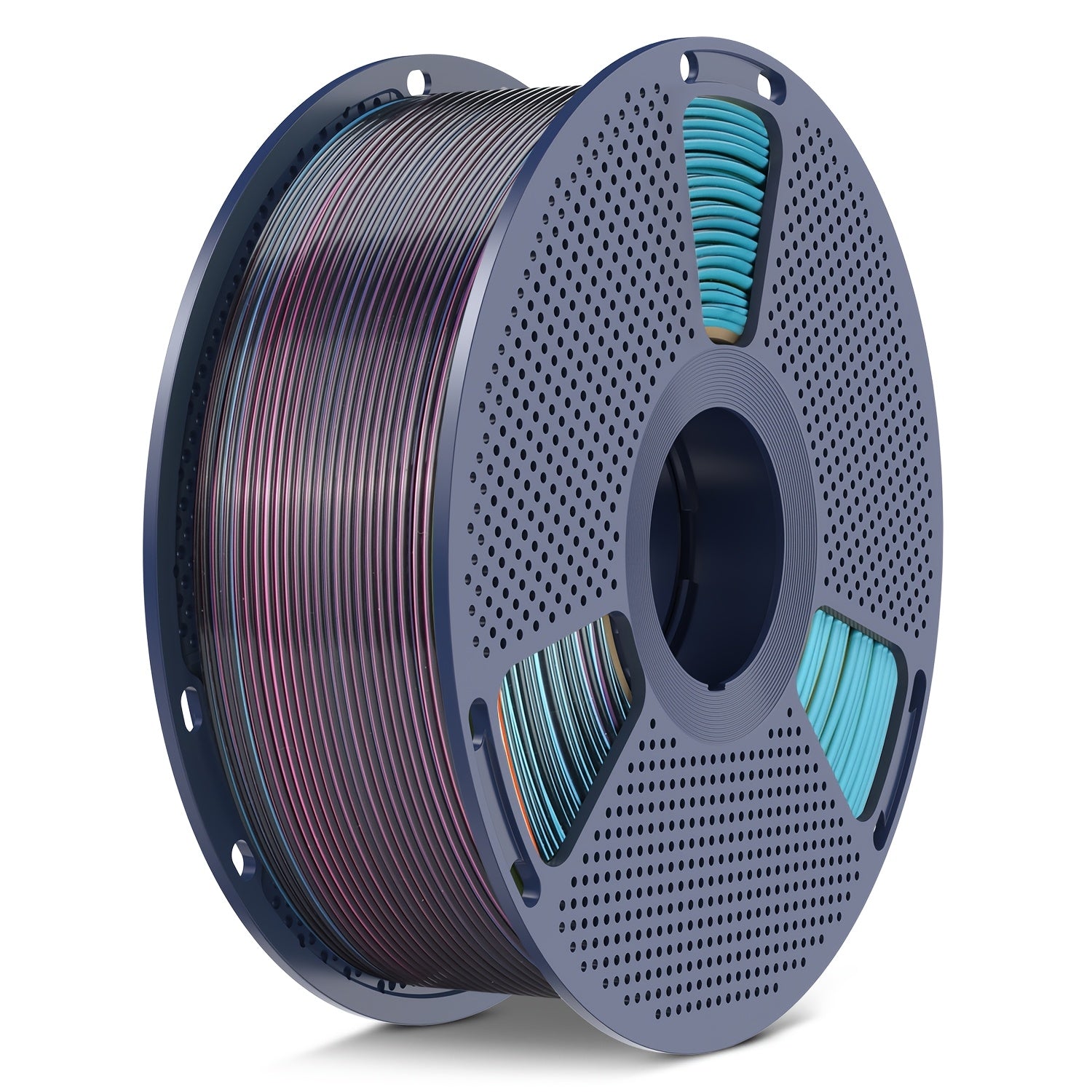 1kg(2.2lbs) SUNLU PLA+ Filament Four Colors Filament 1.75mm, 1kg/4kg Optionals, Y Glossy Multicolor PLA Plus 3D Printer Filament, RedYellowGreenBlack, BlackGreyRedYellow, BluePurpleOrangeYellow, BluePurpleRedGold