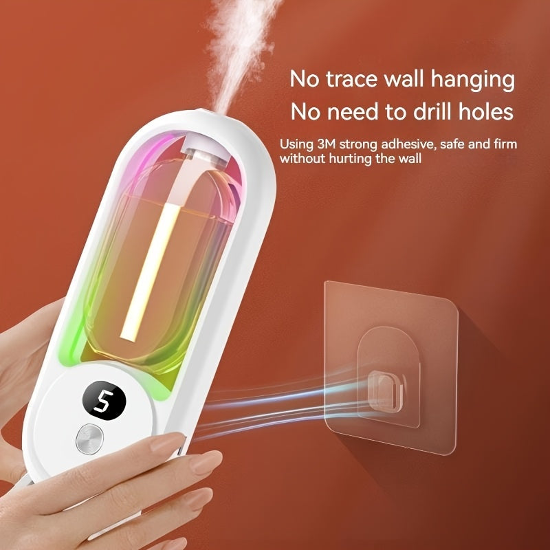 Sonic Technology Aromatherapy Humidifier with 7 Color LED Light - Quiet, USB Powered Mini Essential Oil Diffuser for Bedroom, Office, Cafe & Yoga And Bedroom Deodorization, Timer Setting, Humidifier, 5.07 Oz, SAP