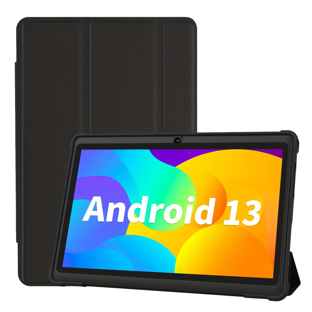 7-Inch Android 13, 4GB RAM (2G+2G Memory Expansion), 32GB ROM, Protective Case, Supports 1TB Storage Capacity, 3500Mah Battery, HD 1024*600 Ips Screen, Dual Camera, Classic Style Wifi Tablet PC, Tablet, Pad, Tablet, Pad