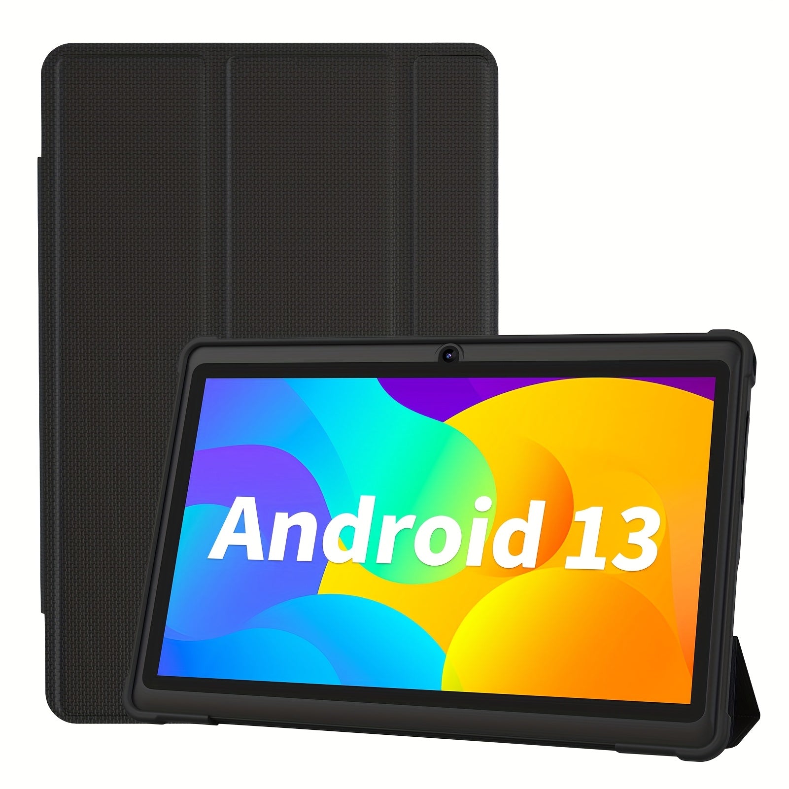 7-Inch Android 13, 4GB RAM (2G+2G Memory Expansion), 32GB ROM, Protective Case, Supports 1TB Storage Capacity, 3500Mah Battery, HD 1024*600 Ips Screen, Dual Camera, Classic Style Wifi Tablet PC, Tablet, Pad, Tablet, Pad