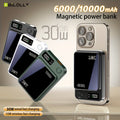Magnetic Wireless Charging Power Bank, 6000/10000/150000mAh Battery Pack, 30W Fast Charging Power Bank, 15W Fast Wireless Charging, USB+C Port Dual Output External Battery Pack, for iPhone 17/16/15/14/13/12/11 Pro Max Air And Other Android Phones