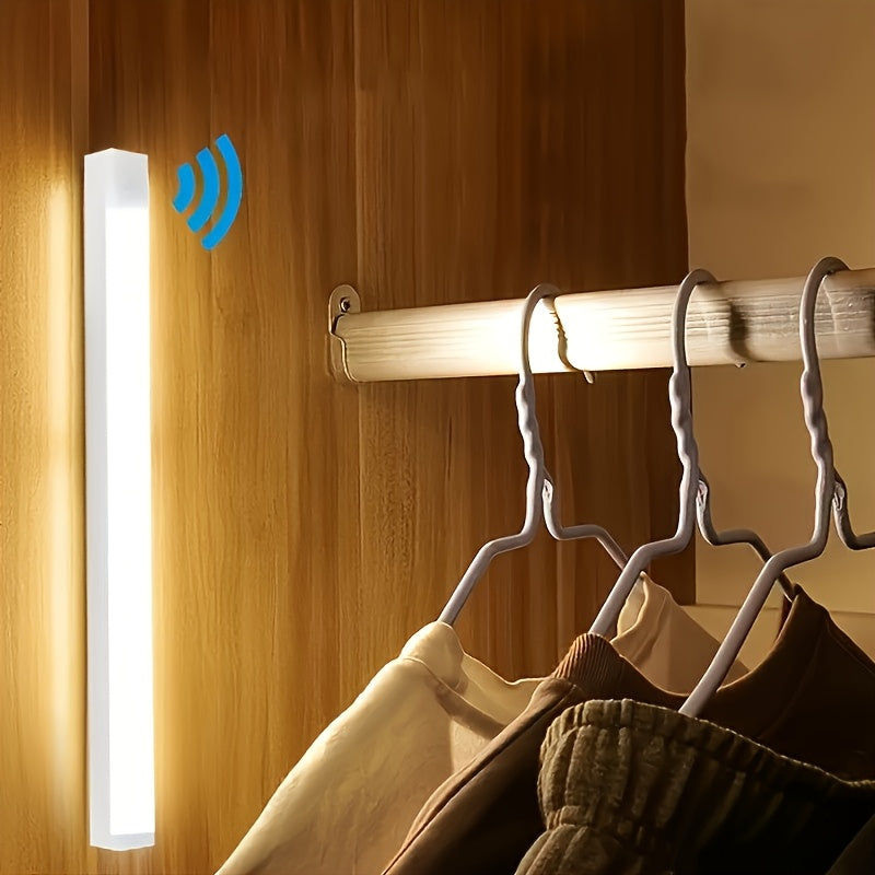 [Intelligent LED Motion Sensors] 3/6/12Pcs Intelligent LED Motion Sensors - Dimmable Cabinet Lights, USB Charging, 3 Adjustable Modes, Intelligent Night Lights, Suitable for Bedrooms, Stairs, Kitchens, Piano Rooms, And Dance Studios