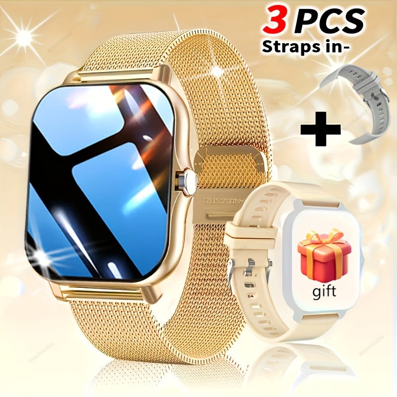 Full Touch Screen Smartwatch (for Answering/making Calls), USB Charging, Wireless Calling And Message Reminders, Email Display, Location Navigation, Remote Camera/music Player, Perfect Gift For Family And Friends, 1.83-inch TFT Large Display Screen