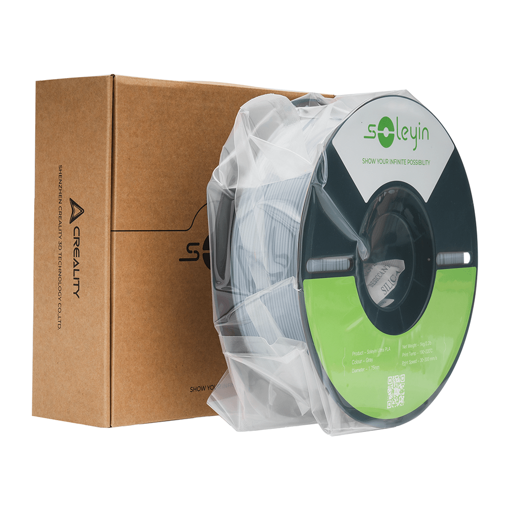 Creality SOLEYIN Ultra PLA Filament 1.75mm PLA 3D Printer Filament High Speed 30-600mm/s Dimensional Accuracy +/- 0.02mm, 1kg Spool (2.2lbs), Fit Most FDM 3D Printer