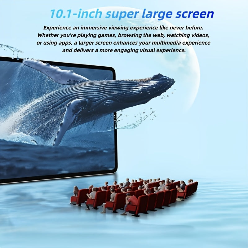 CRELANDER 10.1 Inch Tablet with Android 13, Featuring 6GB (3G+3G) RAM, 128GB Storage, Dual-Band Wifi (2.4G/5G), a 10.1" IPS Screen, Dual 4G SIM Support, Type-C Connectivity, And 5MP+13MP Cameras, Along with a Mouse, Stylus, And Keyboard, Tablet