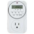 1Pc 7 Day Heavy Duty Digital Programmable Timer - Two Outlet 24 Hour Digital Timer, Timing Solution for Hydroponics, 120V, 60Hz, Indoor, for Lamp Light Fan
