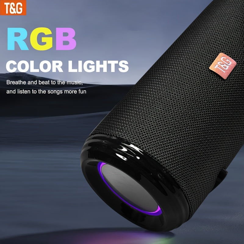 TG537 Portable Wireless Loudspeaker - TWS System, Hands-Free Calling, TF Card & USB Playback - Compatible with Smartphones, Tablets, TV, Perfect for Camping, Travel, Mobile Phone Additions