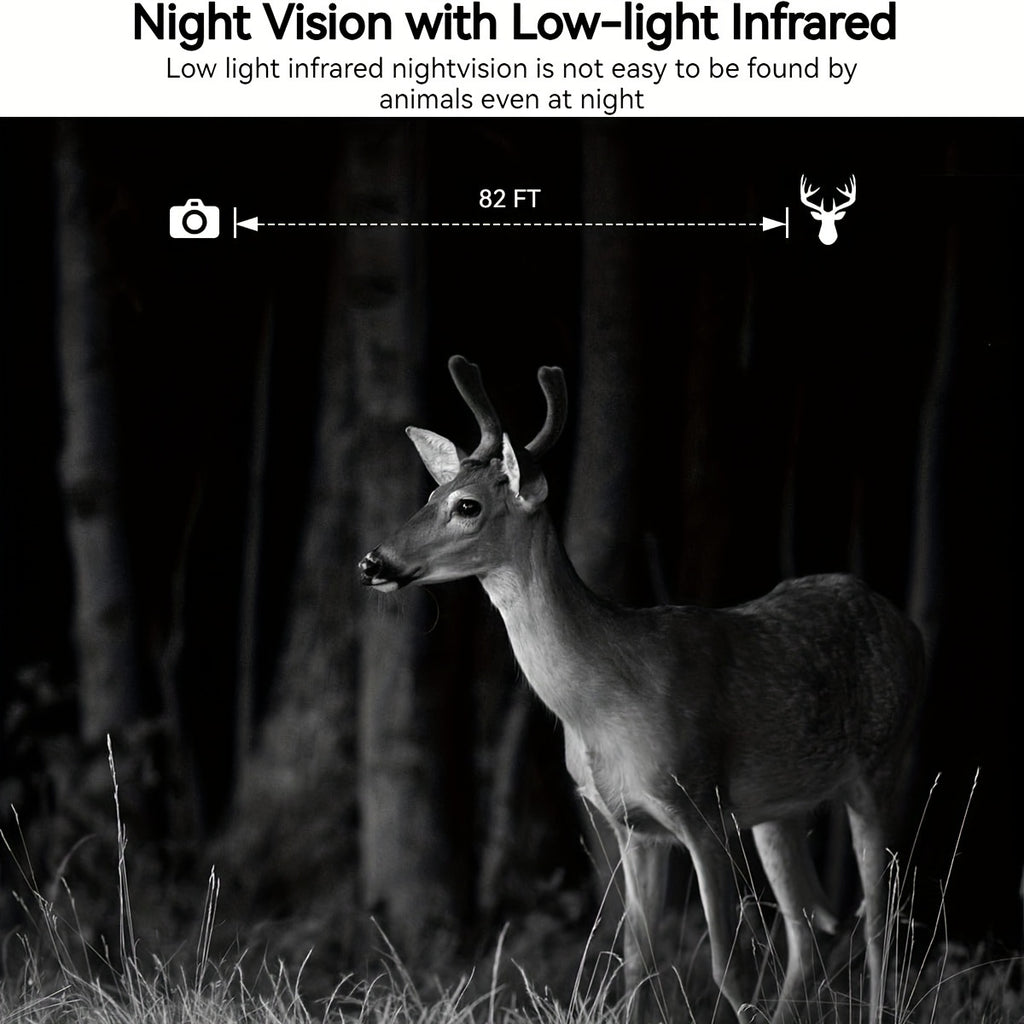 4pcs 4G LTE Cellular Trail Cameras with Ultra-HD Live View, Automatic Night Vision, A Built-in SIM Card, Remote Phone Access, 0.2s Motion Activation, And A Solar Panel for Use In Areas Without WiFi Signals. IP65 Waterproofing Makes Them Ideal for Hunting