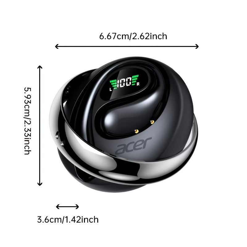 [Acer Preferred] TWS Wireless Headphones: Noise-Cancelling for Calls, Sports, And Running, In-Ear Design, Lightweight, Touch Control, Long Battery Life, Valentine'S Gift Recommendation, Compatible with Mobile Phones, Tablets