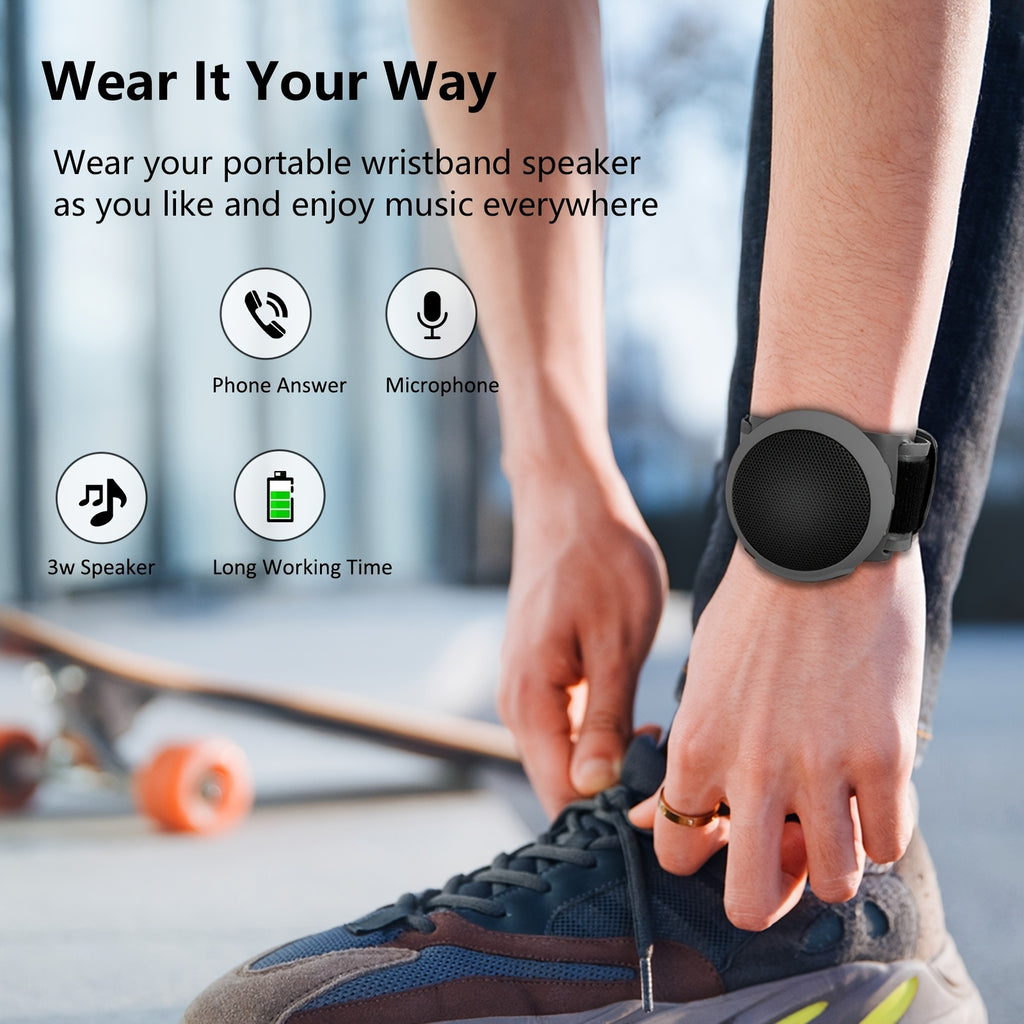Ancwear Wireless Speakers That Can Be Worn Or Clipped On, Featuring TWS Dual Pairing, Designed for Portability And Outdoor Activities Like Motorcycling, Cycling, Hiking, And Running