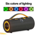 Lewinner Portable Wireless Speaker, Outdoor Speaker, 60W High-power Subwoofer, Loud Speaker, 7 Modes Of RGB Ambient Light, Long Battery Life, Suitable For Family Outdoor Parties