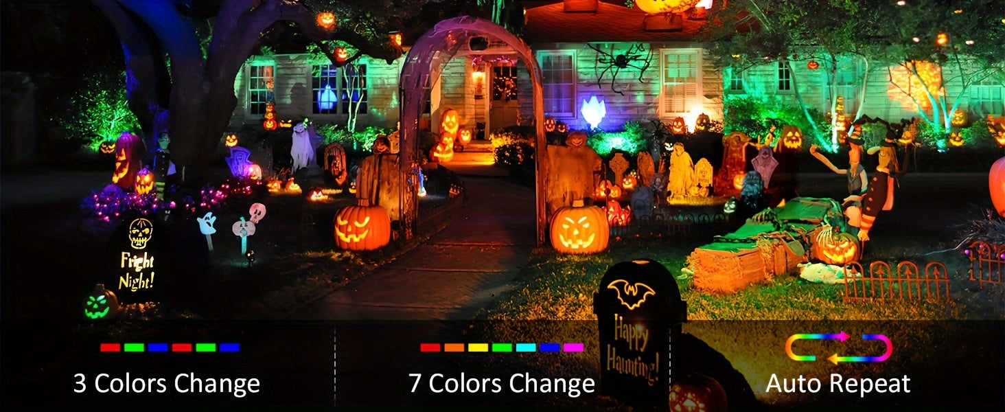 25W RGB Color Changing LED Flood Lights Indoor Room Outdoor Halloween Party Exterior Uplighting Landscape Spotlight Floor Uplight Colored Floodlight Wall Washer LED Stage Lighting 1 Pack 2 Packs 4 Packs