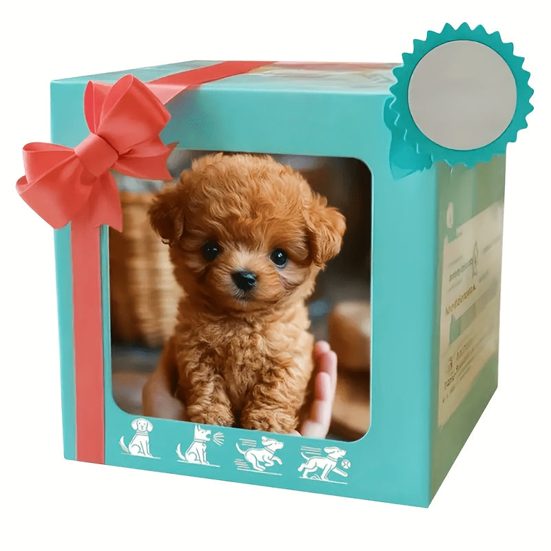 [Ideal Gift] 2026 Realistic Robot Dog - Interactive Walking, Barking, Expressive Eyes And Soft Plush, Button Controlled Home Office Companion Or Gift - Ideal Choice for Adults And Teenagers, Cute Animal Biomimetic Product, Soft Touch Hair, Random Color