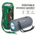 TG227 Wireless Portable Speaker |, High-Resolution Audio with LED Breathing Light, TWS Interconnected Stereo Sound, USB Rechargeable, Supports Mobile Phones, Tablets, Computers, TVs, Suitable for Outdoor Activities, Mountain Climbing, Gatherings