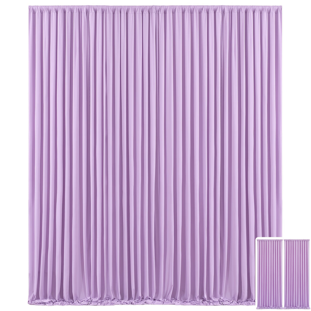 2pcs, 7.2ft*10ft Curtains Backdrop for Wedding Parties, Photo Backdrop Curtains for Wedding Decorations Birthday, Soft And Smooth, Non-transparent Party Decoration Backdrop Curtains, Suitable for Wedding, Birthday, Christening And Other Party
