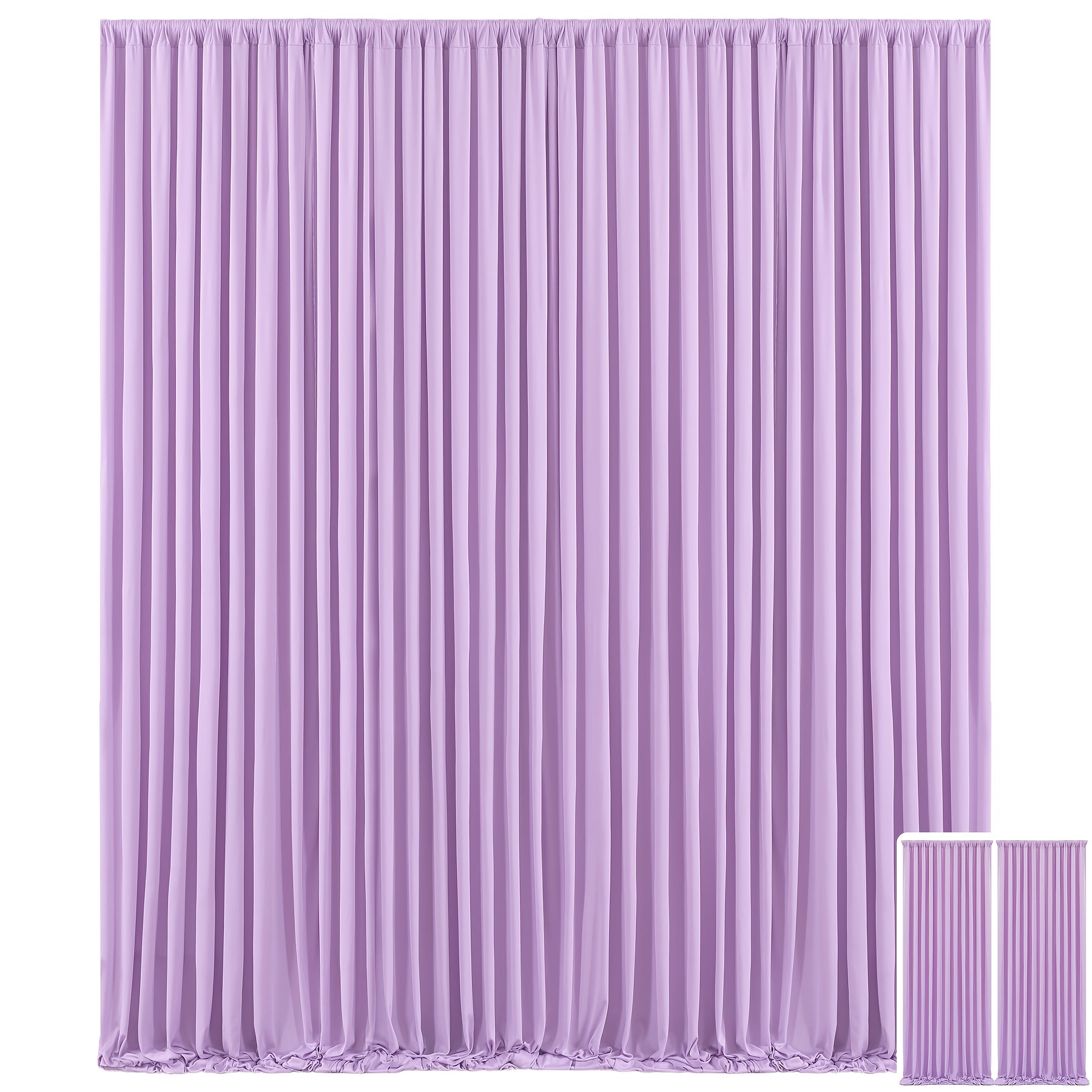 2pcs, 7.2ft*10ft Curtains Backdrop for Wedding Parties, Photo Backdrop Curtains for Wedding Decorations Birthday, Soft And Smooth, Non-transparent Party Decoration Backdrop Curtains, Suitable for Wedding, Birthday, Christening And Other Party