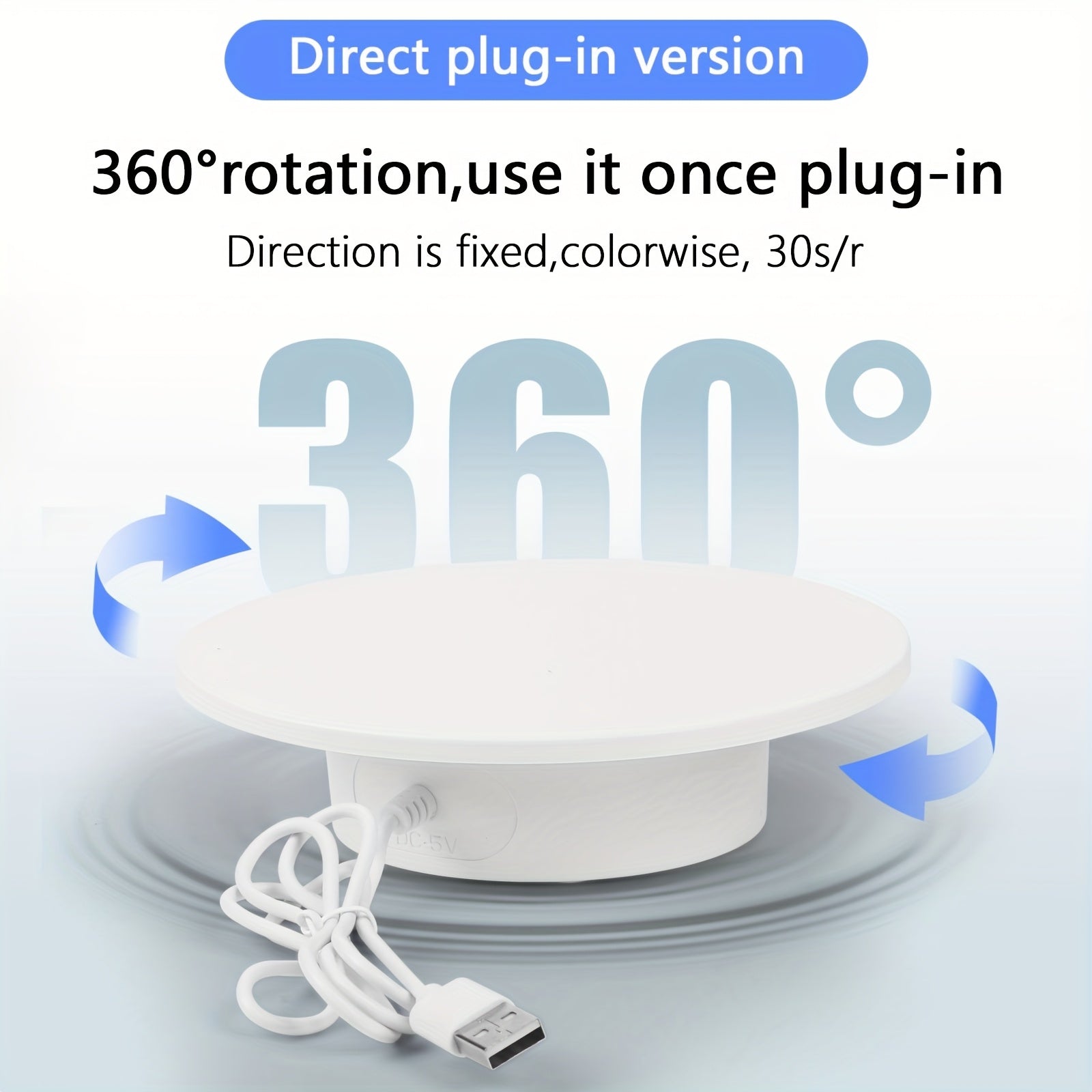 Photo Studio Light Box Kit - Quick Setup, Foldable, Portable, With Soft White Light Fabric Tent, 6 Colors Backdrop, 360° Motorized Turntable, USB Powered, Professional Photography For Smartphones And DSLR Cameras, White, Equipment, Photo, Mobile Phone, Ca