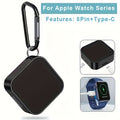 Compatible for Apple Watch Magnetic Charging Cable & Adapter - - Portable Magnetic Watch Charger Compatible with iWatch Series S10/Ultra 2/SE - Magnetic Docking for Smartwatch Charging