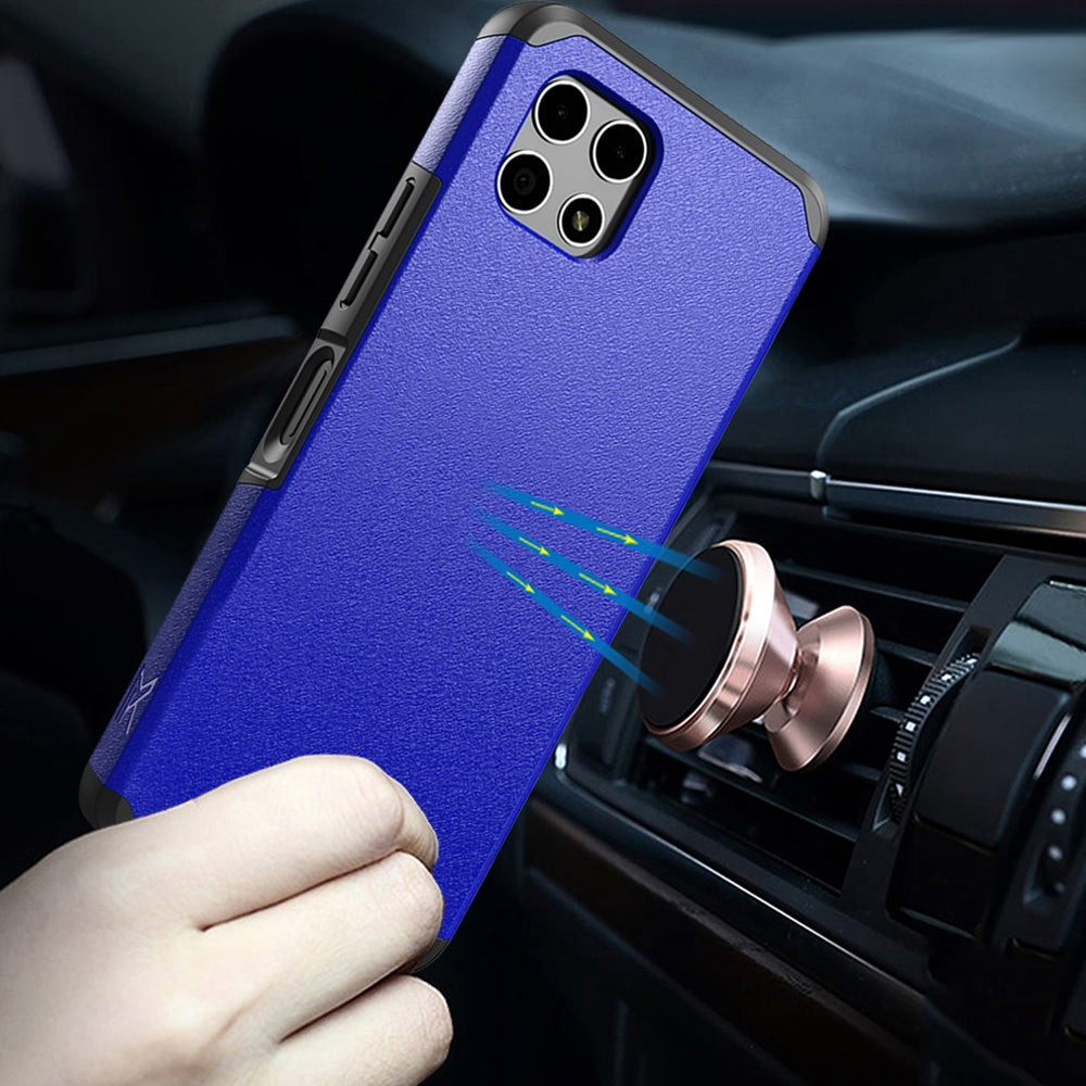 For T-Mobile Revvl 7 5G Phone Case, Dual Layer Hybrid Magnetic Support Shockproof Heavy Duty Cover