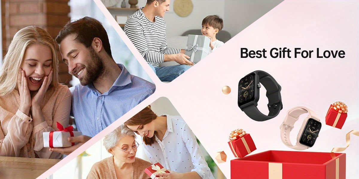 [Mother's Day Gift] Mother's Day Gift, FAWEIO Women's Smart Watch, Men's Wireless Calling, 1.8-inch HD Touchscreen, Fitness Tracker, 100+ Sports Modes, Built-in Alexa Smartwatch, Suitable for iPhone and Android