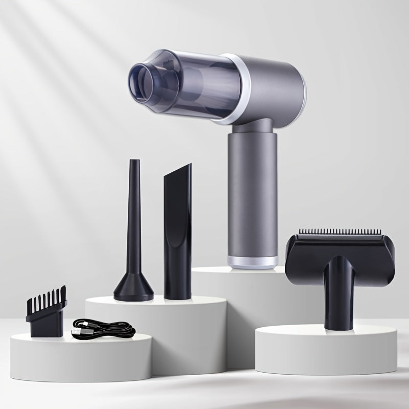 [Wireless Handheld Vacuum] Blow And Suction All-In-One Wireless Handheld Vacuum Cleaner - Computer Cleaning, Small Car Vacuum, for Home, Office, Pet Hair Cleaning Travel, Multiple Attachments, Ready to Use After Purchase, Upgraded Aluminum Fan, Power Batt