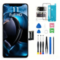 [IPhone 11 Screen Kit] For IPhone 11 Screen Replacement, Touch Digitizer Replacement With Repair Tool Kit + Magnetic Screw Pads + Screen Protector + Frame Adhesive (Black)
