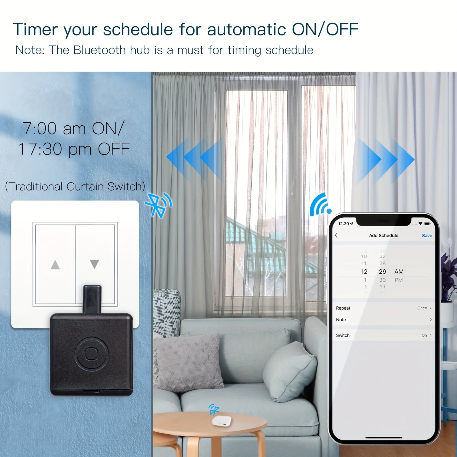 MOES Fingerbot, Wireless, Enabled Automatic Touch Control, Lazy-Friendly, Works with Smart Life App, Alexa, Google Home for Easy Home Automation (1 Black Pack)