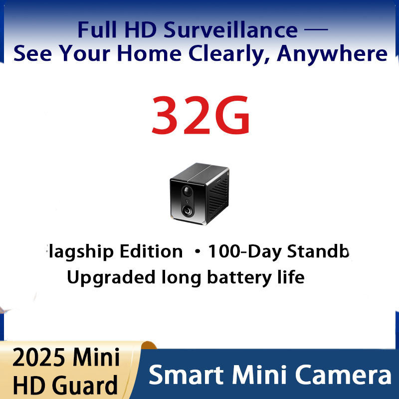 Losing Money.Mini Smart Camera, with WiFi Pet Monitor, Nanny/anti-theft Thief, Automatic High-definition Night Vision And Motion Detection Alarm, Perfect Family Small Camera, The Elderly, Car Monitoring 360-degree No Dead Angle Connection Mobile