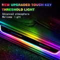 4 LED Threshold Lights, No Wiring, 7 Preset Lighting Colors, Automatic Sensing, Wireless Door Welcome Lights, Car Threshold Pedal Lights, Welcome Door Lights, Suitable for Giving Birthday Gifts to Men And Women